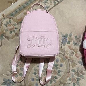Juicy Couture Light Pink Embossed Backpack